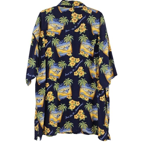 Big Dogs Just Do It Tomorrow Hawaiian Button-Up Shirt Men’s Size 2X NEW Beach - Picture 2 of 10